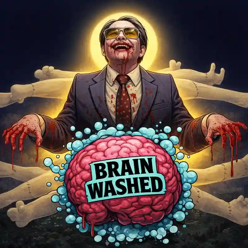 Brainwashed casino slot game banner